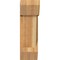 Ekena Millwork Traditional Slat Rough Sawn Bracket w/ Offset Brace, Western Red Cedar, 8"W x 18"D x 26"H BKT0806X18X26TRA06RWR - alternate 3